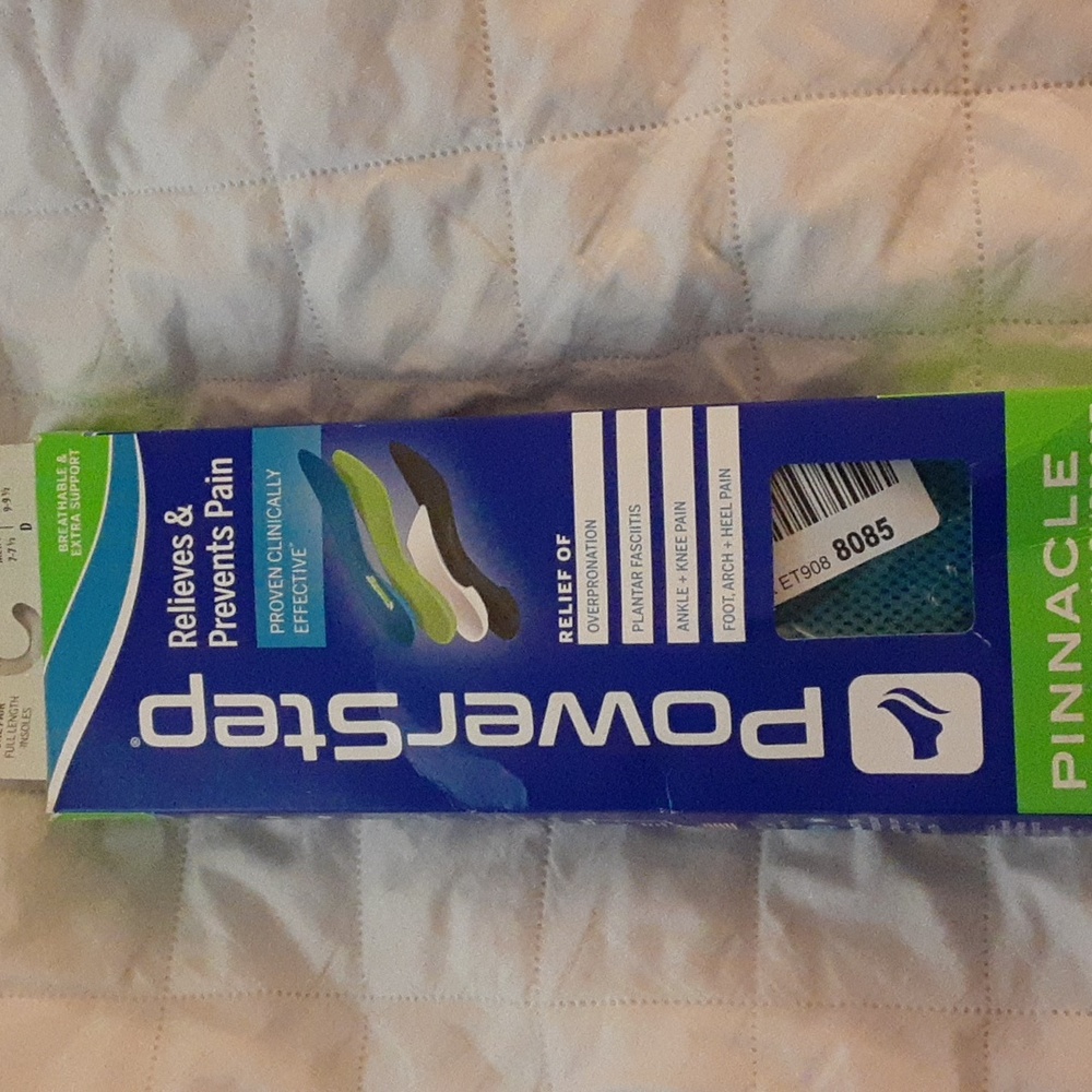 Discontinued Powerstep Pinnacle Breeze Maxx Support orthotic insoles